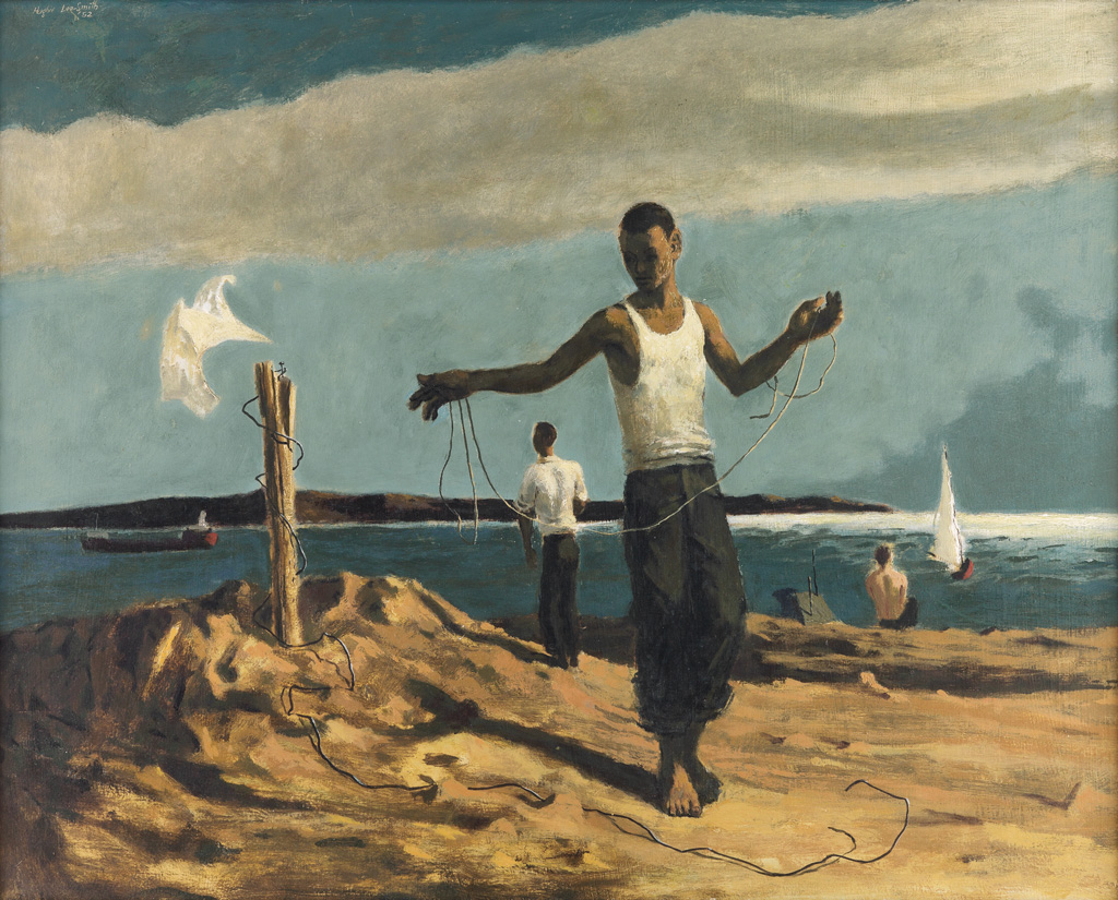 HUGHIE LEE-SMITH (1915 - 1999) Untitled (Youths on a Lakeshore).
